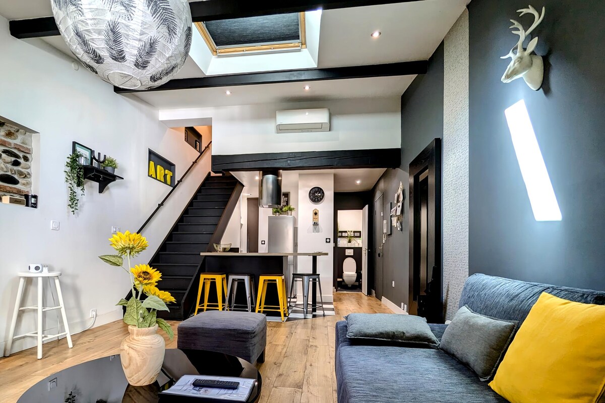 Successful Airbnb property: Quiet Central Duplex with Free Parking in Toulouse