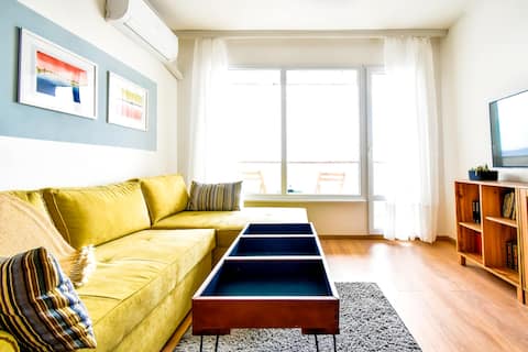 Work Friendly | 2BR | AC | Terrace | Free Parking