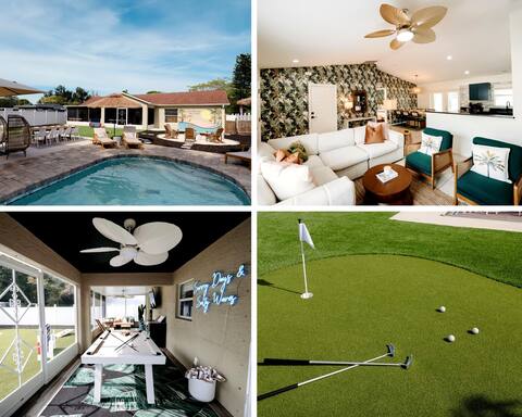 Tropical Paradise-Heatd Pool/Golf/Firepit-Near IMG
