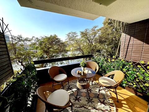 The Magical Nile view / 2 bedroom Zamalek Loft