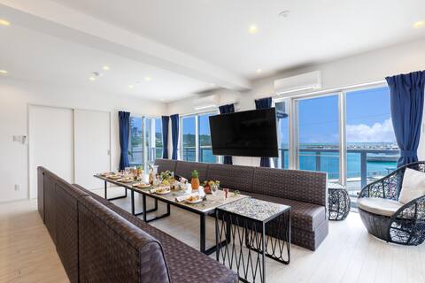 Entire 3F Otujima Apartment with a Jacuzzi for up to 22 people!Enjoy the sea on the terrace