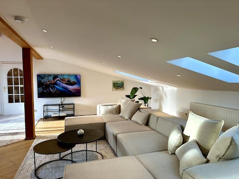 17-person apartment with sauna and private garage