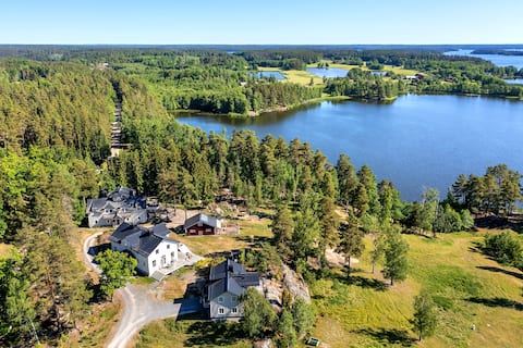 Manor house by the lake