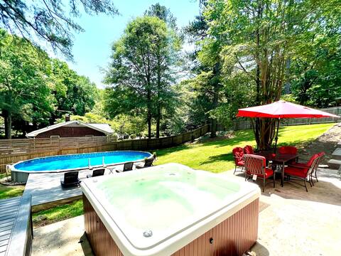 *WH2_Large 6 Bdrm*Foosball*BBQ*HotTub*SUMMER:Pool