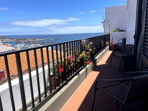 City, sea views from Angra Center duplex penthouse
