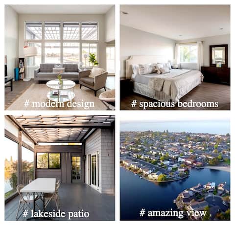 Tranquil Lagoon View 3BR House Near SFO