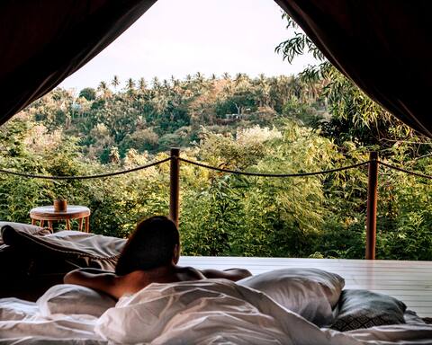 Glamping Tent 3 Jungle view @ AutentikNusaPenida