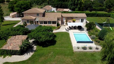 Private heated pool washcloth, SPA, 3500m² enclosed
