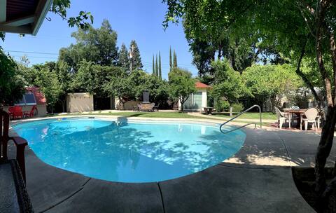 Hidden Oasis. Big Pool and Garden