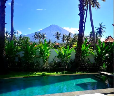 Villa Uhaïna Amed, Agung view, 500m from the beach