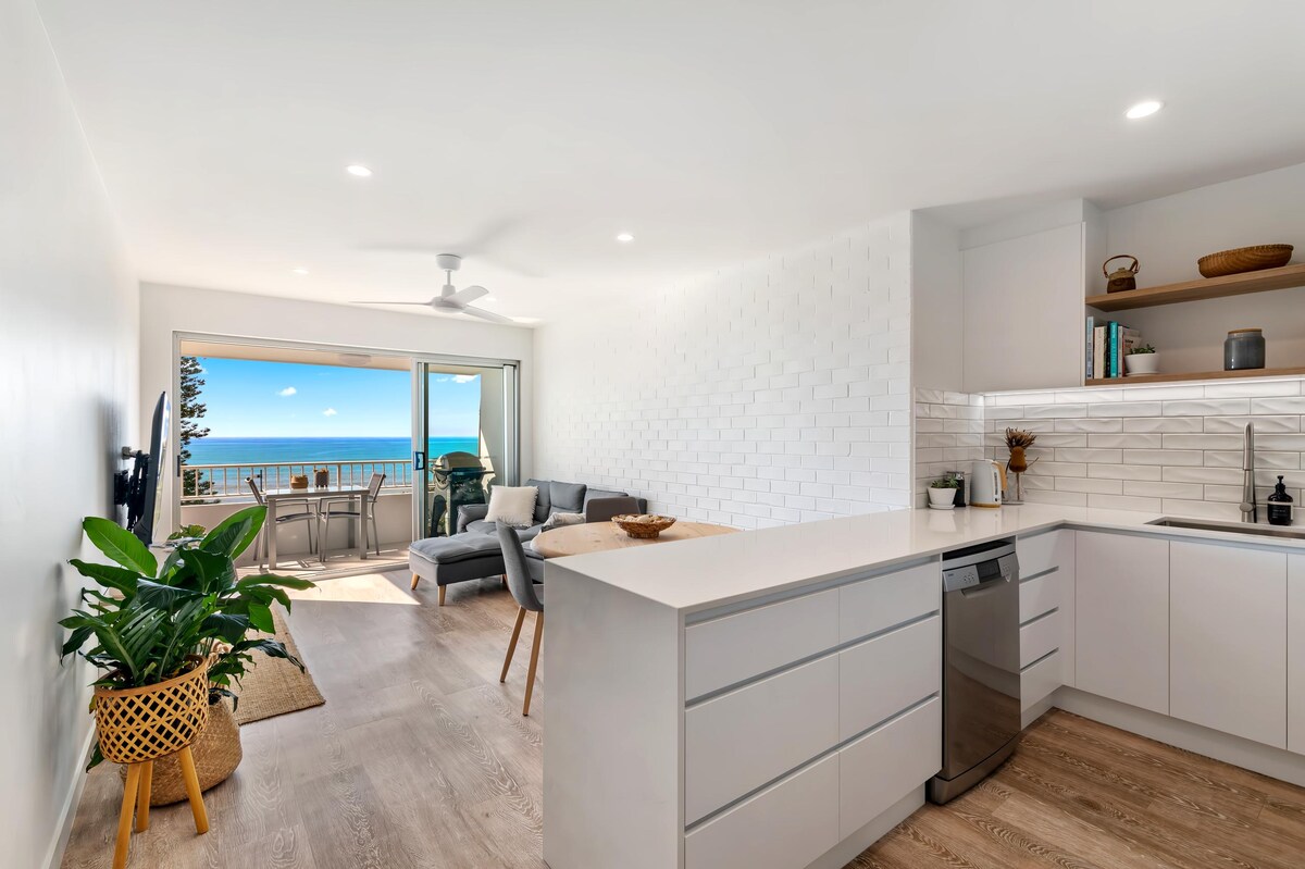 Popular Airbnb listing: Newly renovated beach front unit. Views to die for in Alexandra Headland