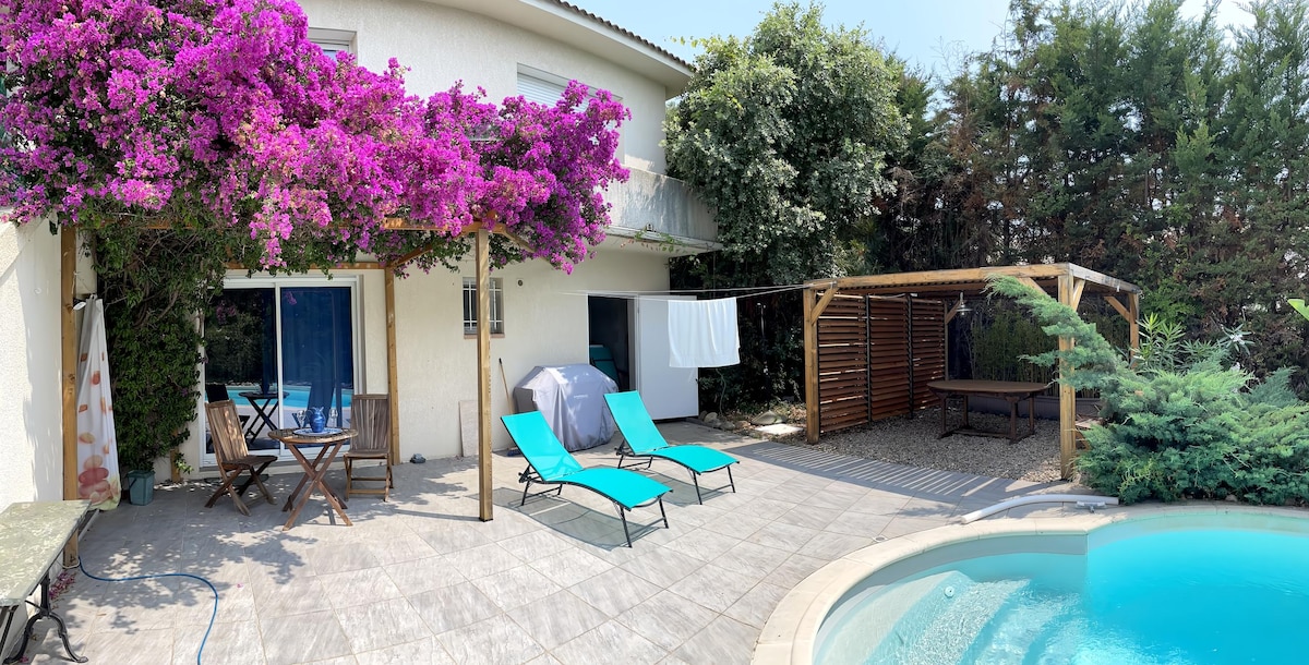 Top Airbnb: Le Bougainvillee - independent studio with pool en Bastelicaccia