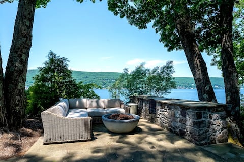 Your lakefront castle awaits you …
