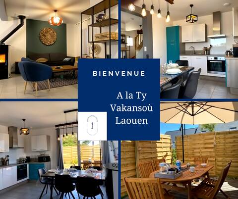 Near beaches, 4 bedrooms, 2 bathrooms, 7/8 people, 3 bikes