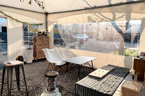 Get away from it all and feel the romance of camping.