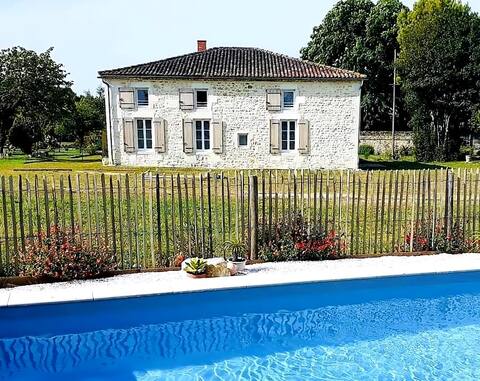 Peace and charm with large garden and pool