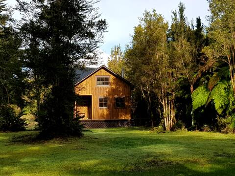 Nice cabin at the south entrance of Pumalin Park