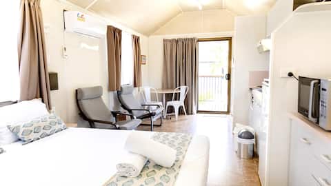 Basic Cabin (Self Contained) with Shared Pool