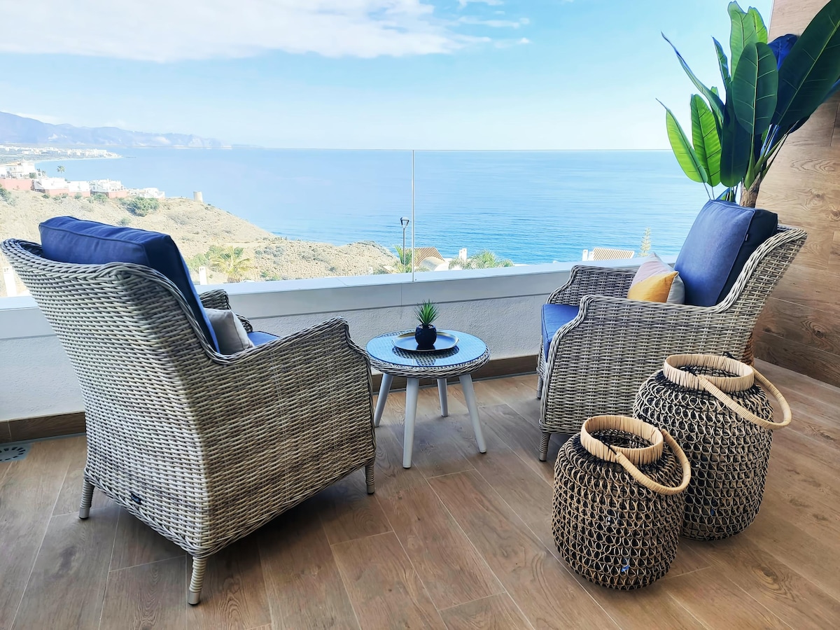 Annonce Airbnb populaire: Stylish 2 bedroom apartment with stunning sea view à Torrox
