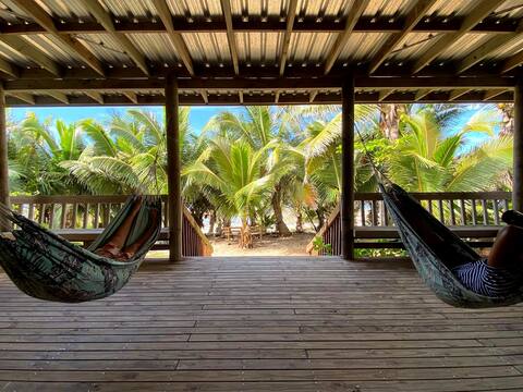Spacious beachfront family home