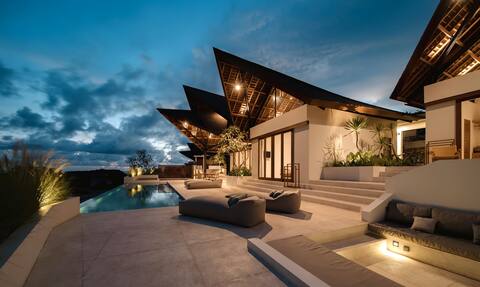 Ocean View Villa w/ Private Chef & Gym Membership