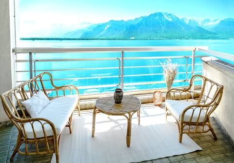 Stylish Apartment with Lake View - Montreux