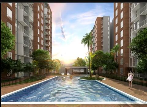Beautiful new apartment with pool and security