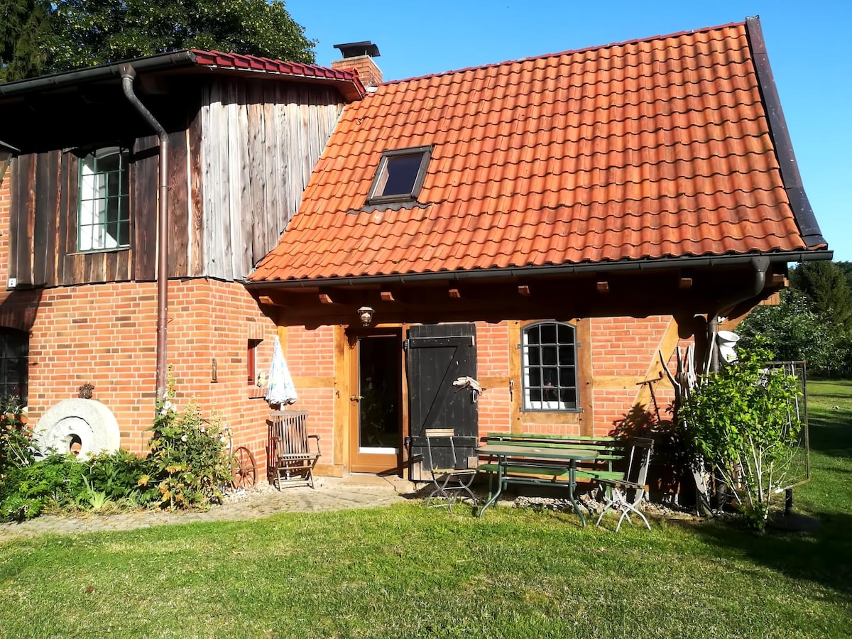Top Airbnb: Cozy house with fireplace quietly located in the forest in Nordwestmecklenburg