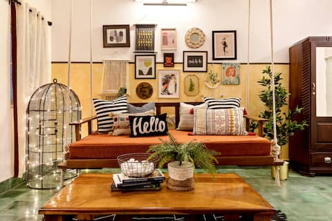 'Tint of Mint' #La Bohème -Comfy 1 BHK for 4 ppl