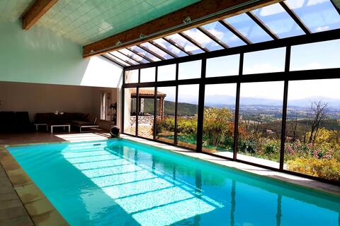 Indoor pool in Drome Provencal