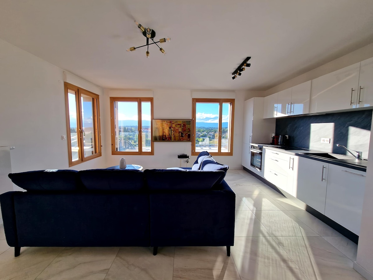 Popular Airbnb listing: Splendid apartment 50 meters from CEVA station in Annemasse