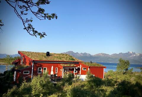 House by the sea, beach, sauna