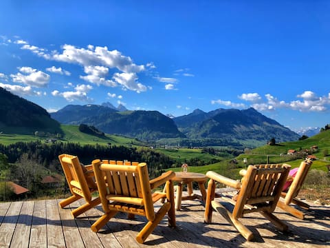 Authentic chalet with magnificent views