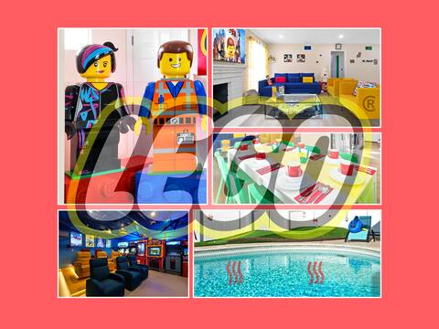 LEGO Dream: Heated Pool, Theater, Arcade, & more!