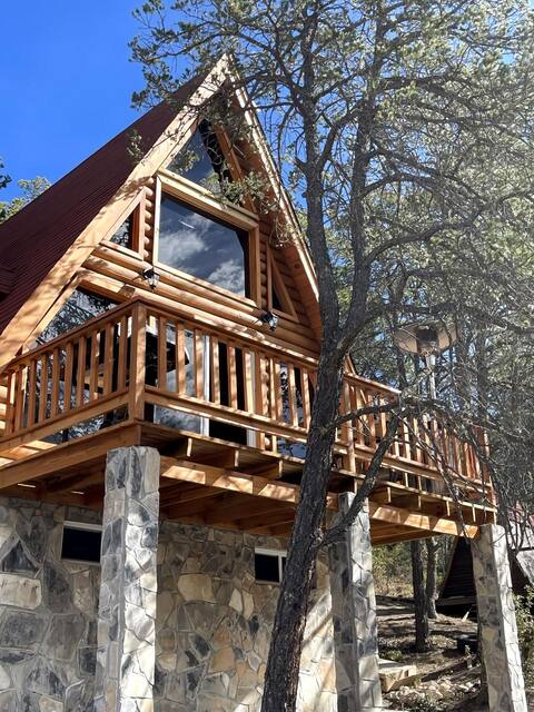 Glamping MORET Confortable Cabaña Alpina M2