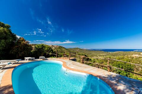 Typical Sardinian House with Private Pool and Sea View