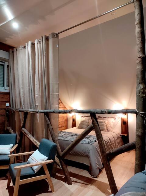 Gite L 'écureuil, a real cozy cocoon.