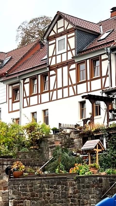 Cheerful, comfortable half-timbered apartment