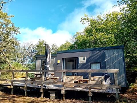 Mobil home Guerledan lake view