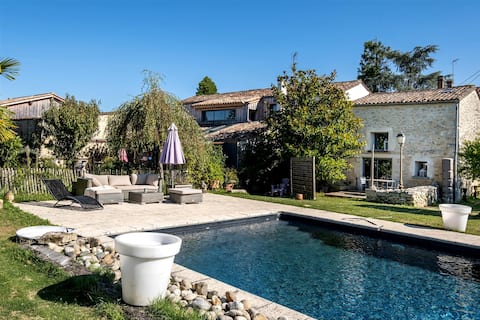 Character house and pool