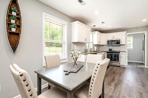 Chic & Cozy Home w/ Game Room & Firepit!