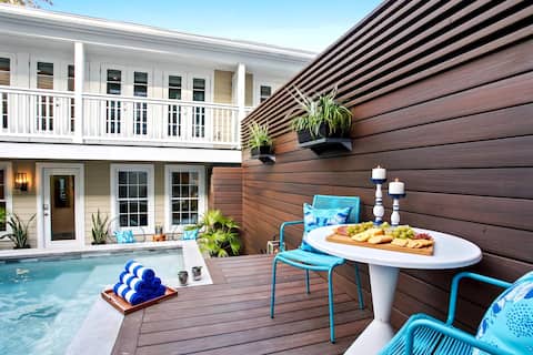 Luxe Duplex with Heated Pool | Near River St