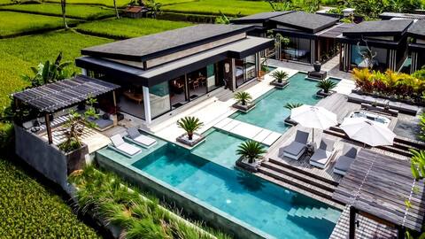 Luxury 5 BDR Resort w/ Gym & Ricefield View