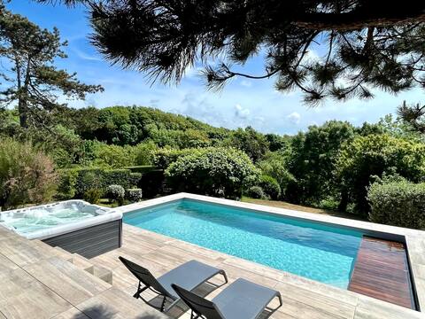 Superb house with swimmingpool&jacuzzi in the dune