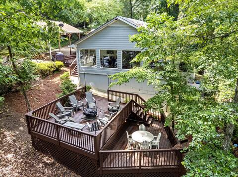 Lakefront with Dock and Hot Tub!