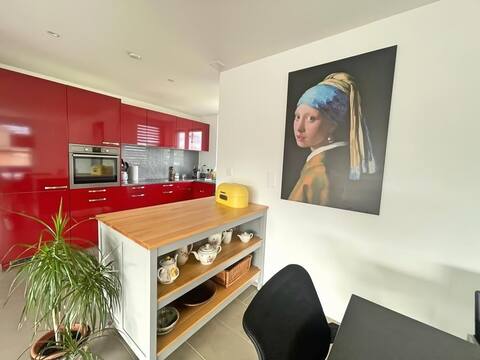 Fully equipped Flat near Zurich w/parking