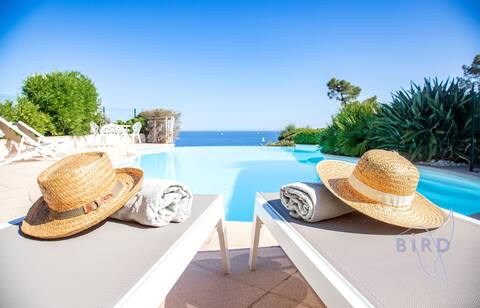 Sumptuous villa with sea view and its renovated