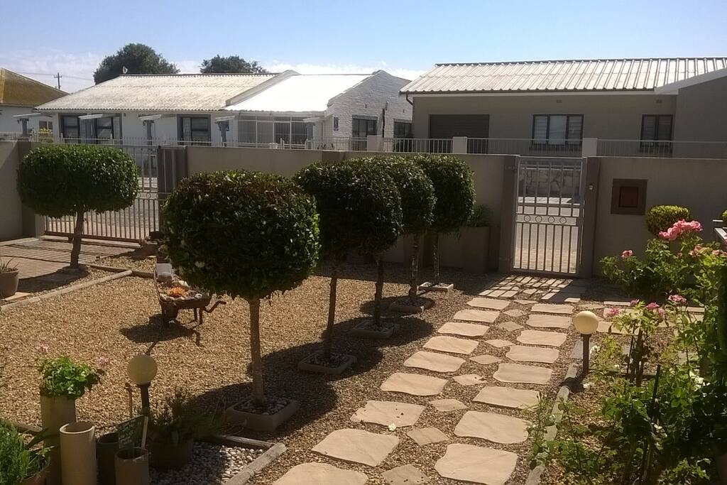 Entrances to flat and Main house