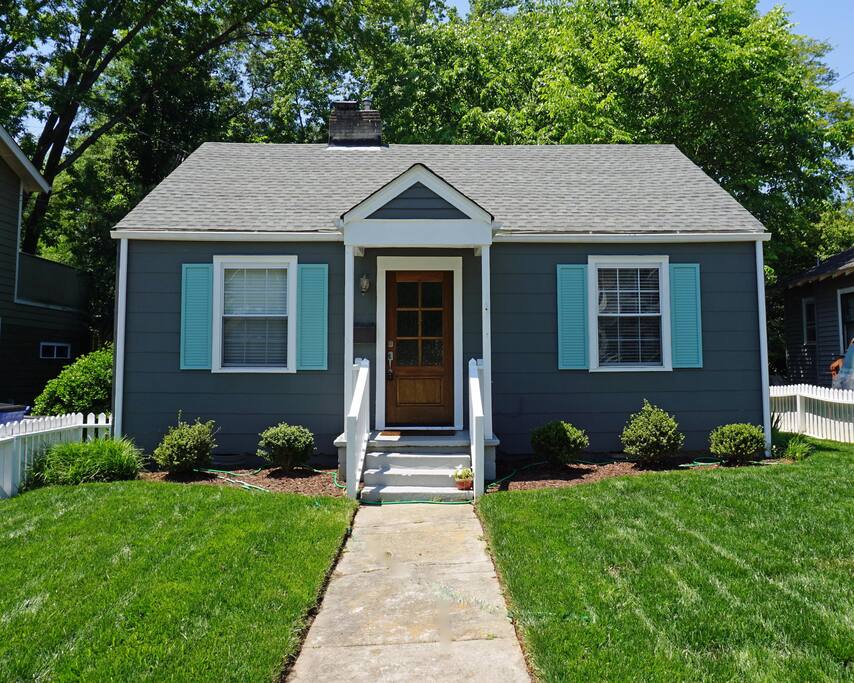 The home may look small but it's quite deceiving from the outside as an addition was added in the 80's.