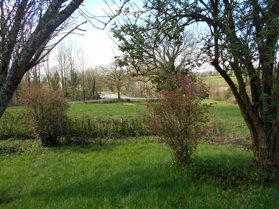 vue donnant sur prairie